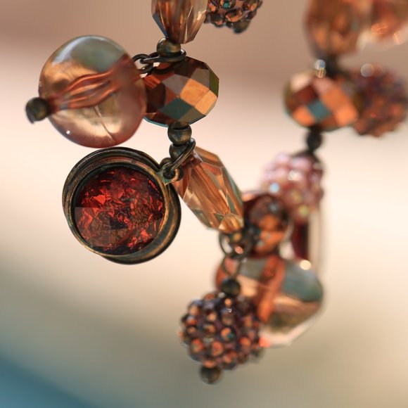 Stretchable Brown Beaded Bracelet - Picture 4 of 7